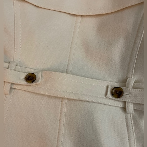 Banana Republic Womens Trench Wool Peacoat in cream white color - Picture 9 of 16